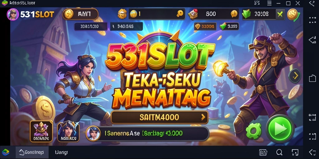 Screenshot gameplay 531SLOT yang menampilkan tantangan puzzle.