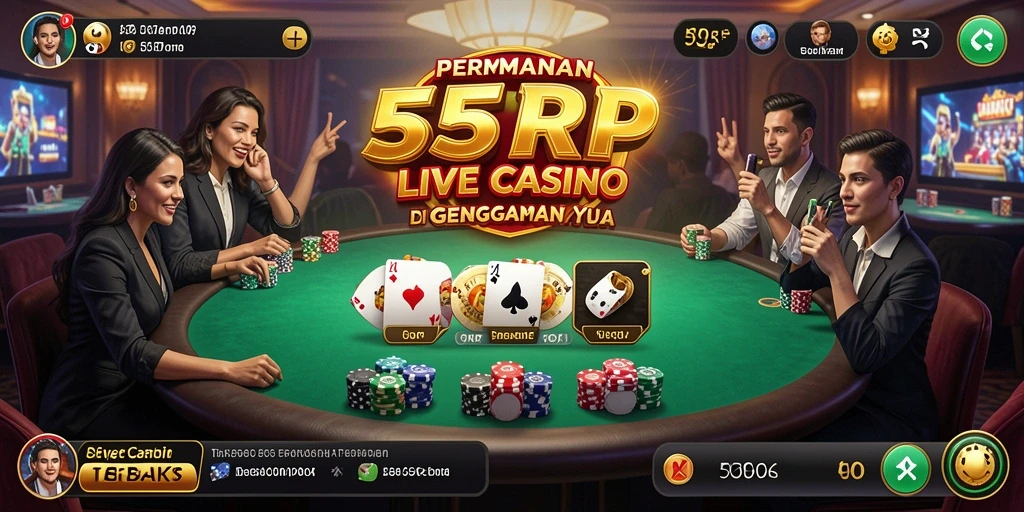 Screenshot permainan Live Casino 55RP yang menarik dan mengasyikkan.