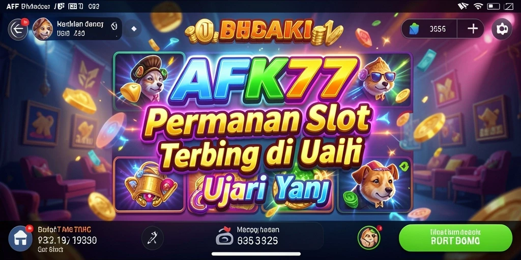 Tampilan gameplay slot AFK77 yang menarik dan menghibur.