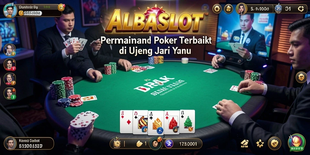 Tampilan gameplay seru di ALBASLOT dengan berbagai pilihan Poker.