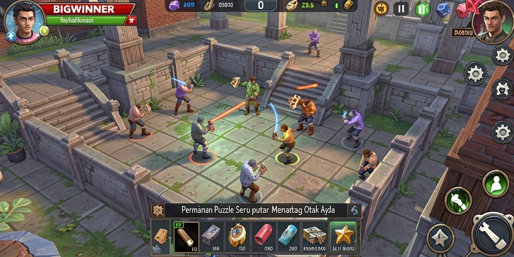 Tampilan gameplay <strong>BIGWINNER</strong> yang menarik dengan teka-teki yang menantang.