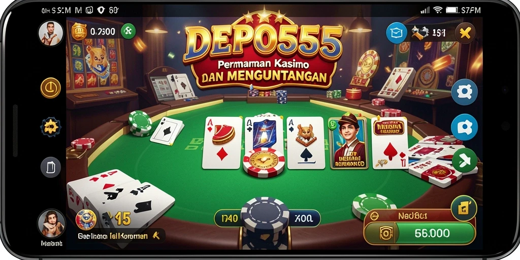 Tampilan gameplay DEPO555 yang menarik dan interaktif.