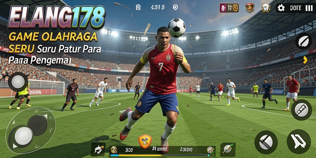 Gameplay seru dengan variasi cabang olahraga yang menarik.