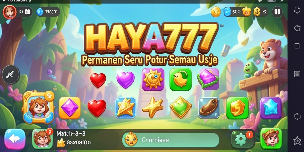 Tampilan gameplay menarik dan penuh warna di HAYA777.