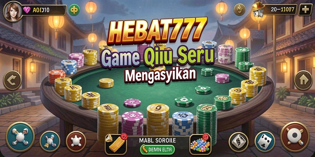 Tampilan gameplay QiuQiu yang menarik dan seru di HEBAT777.