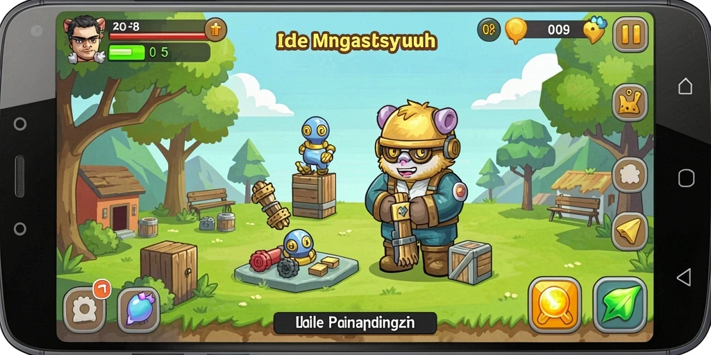 Tampilan menarik gameplay ID098 yang mengajak pemain bersantai.