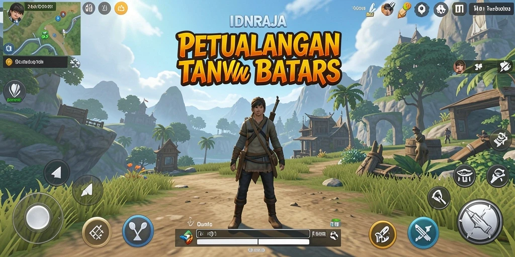 Gambaran gameplay IDNRAJA dalam dunia Open World yang menakjubkan.