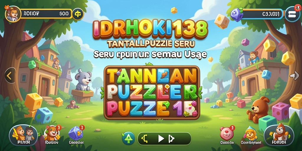 Tampilan gameplay seru dari puzzle IDRHOKI138.