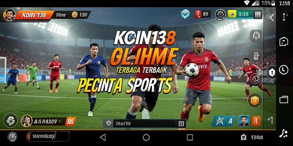Screenshot menunjukkan aksi seru dalam pertandingan olahraga di KOIN138.