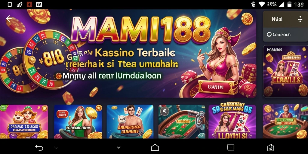 Tampilan menarik dari gameplay MAMI188 di kasino.