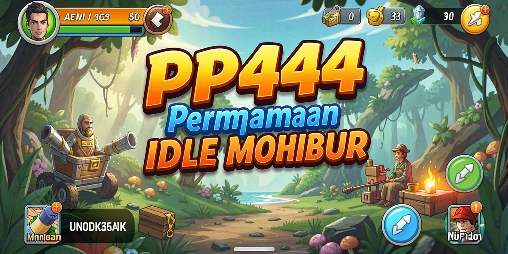 Tampilan gameplay PP444 yang santai dan interaktif.