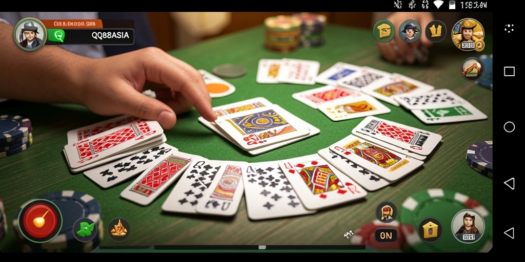 Tampilan menarik saat bermain Gaple di QQ88ASIA.