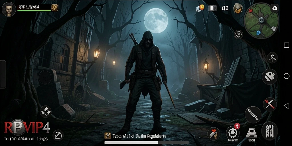 Tangkapan layar menampilkan gameplay menegangkan dari RPVIP4.