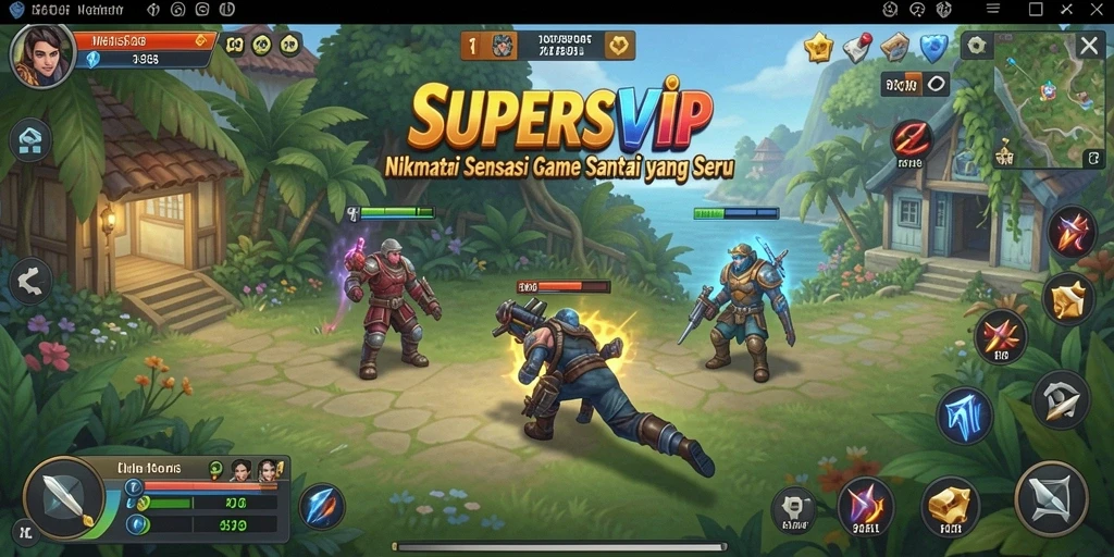 Tampilan gameplay <strong>SUPERSVIP</strong> yang seru dan penuh warna.