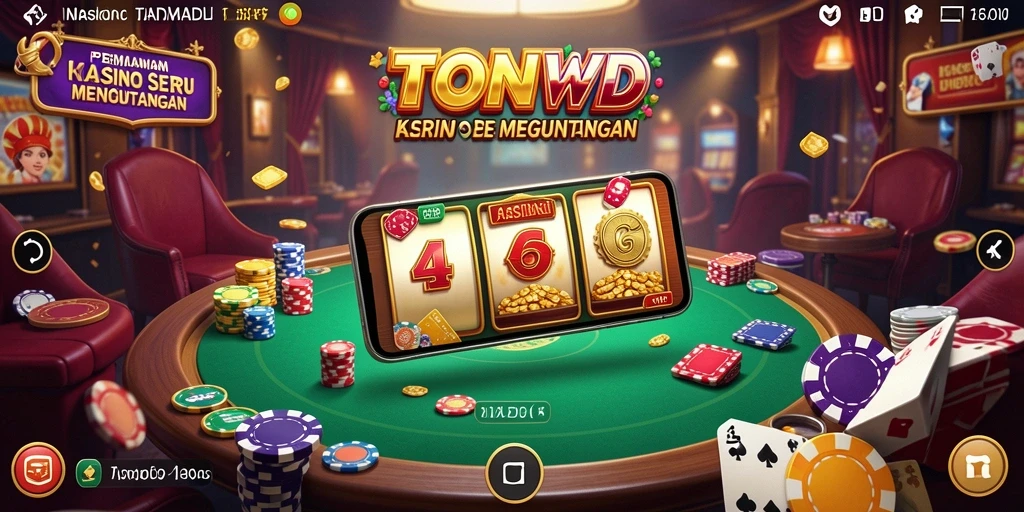 Screenshot TONGWD menampilkan keseruan permainan Kasino yang mendebarkan.
