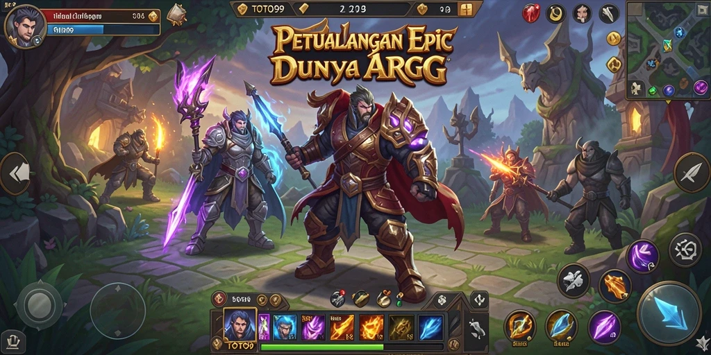 Tampilan gameplay <strong>TOTO99</strong> dengan aksi pertarungan yang dinamis.