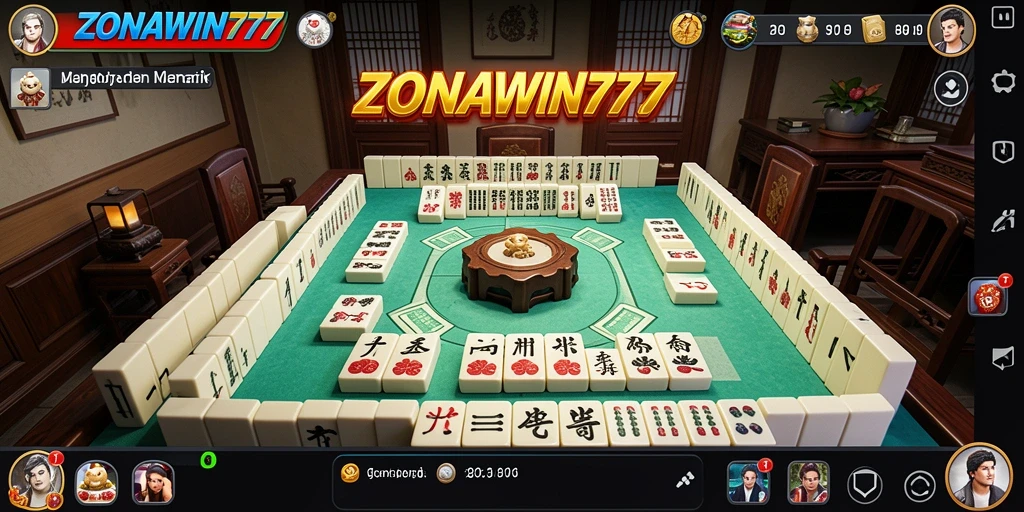 Tangkapan layar ZONAWIN777 menampilkan gameplay Mahjong yang menarik.